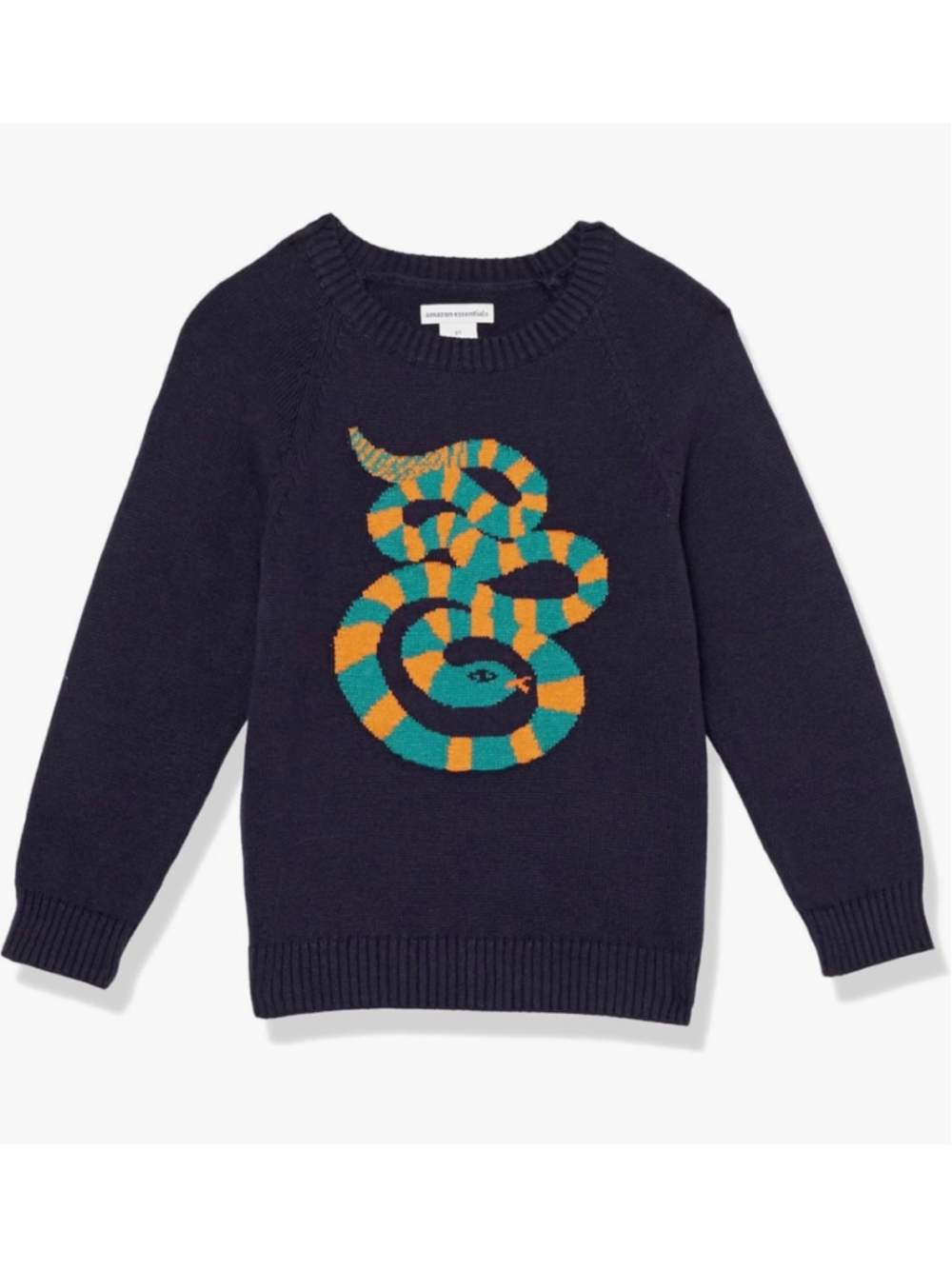 NEW Amazon Essentials Boys Toddler Cotton Knit Pullover Crewneck Sweater 2T